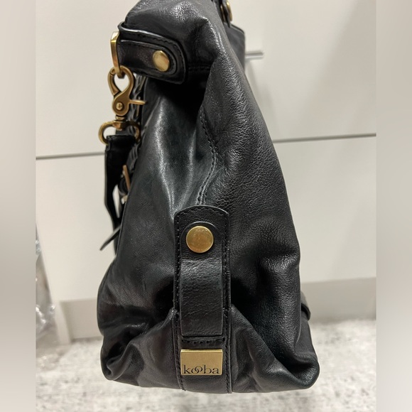 Kooba Large Black Leather Hobo Bag - Picture 5 of 15